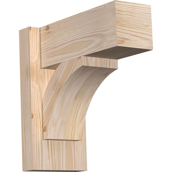 Ekena Millwork Thorton Block Smooth Outlooker, Douglas Fir, 5 1/2"W x 12"D x 12"H OUT06X12X12THR05SDF - main